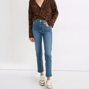 NWT Madewell High Rise Jeans in Arverne Wash